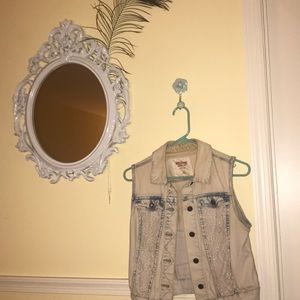Jean lace vest